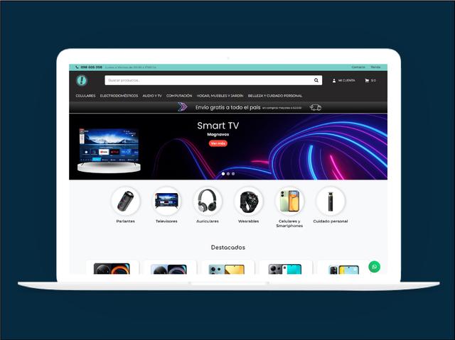 Vista del sitio de Oportuna