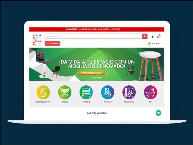 Vista del sitio de Garage Impo